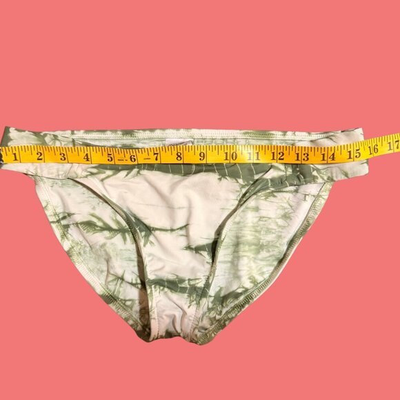 🏖️ Lucky Brand Green Marble Tie-Dye Bikini Set (Size L) - Picture 5 of 9